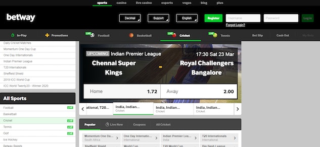Betway IPL Betting