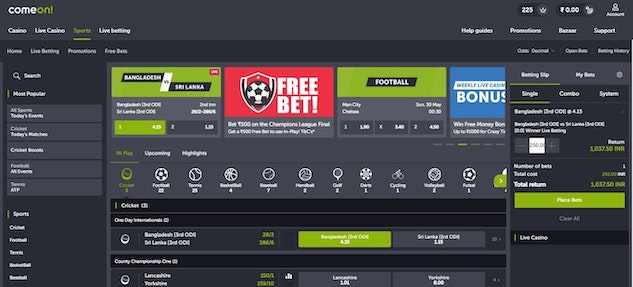 Come On Betting Site