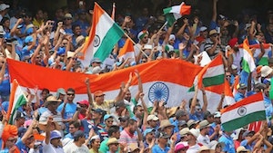 Indian-cricket-fans-waving-flag