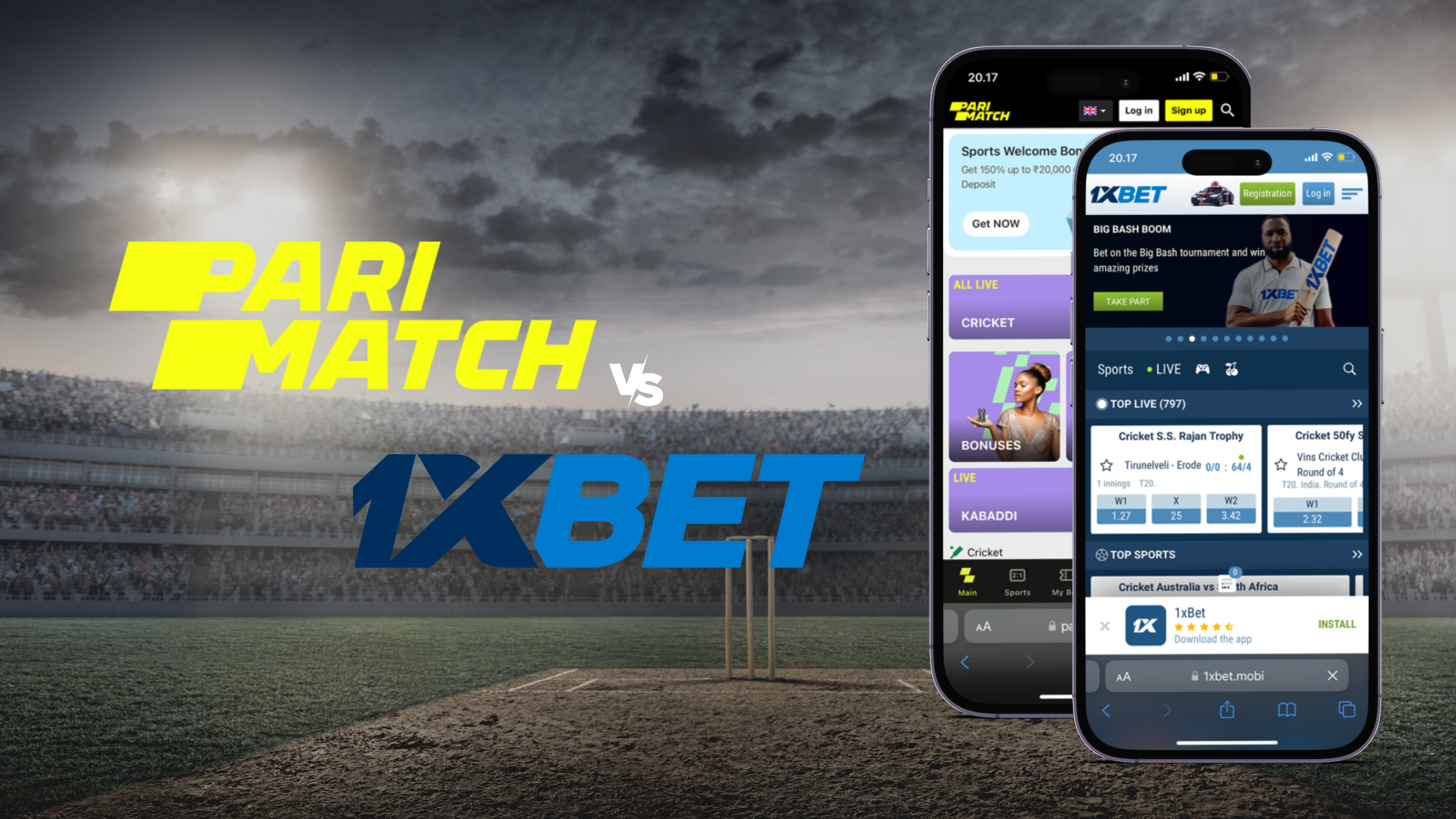 Parimatch vs 1xbet
