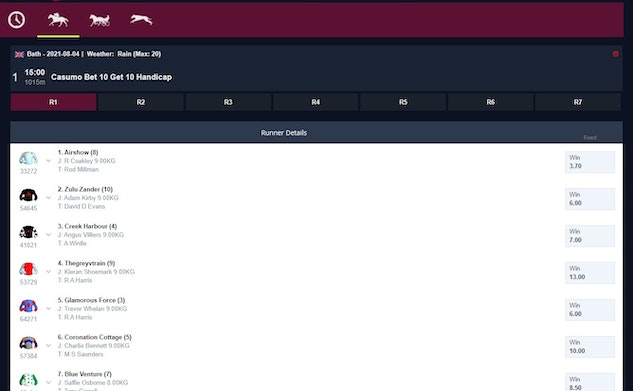 Rabona Horse Racing Betting